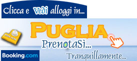 Consulta e Prenota strutture ricettive in Puglia. Clicca qui e vedi alberghi, hotel, B&B, ville, villette, case vacanze tutte in Puglia. Cerca la tua struttura ricettiva ideale al mare o in montagna e anche nel paese che preferisci.