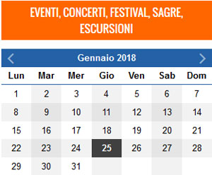 Inserisci subito il tuo evento, concerto, festival, sagra, festa patronale...